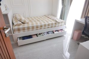 single bed storage underneath 